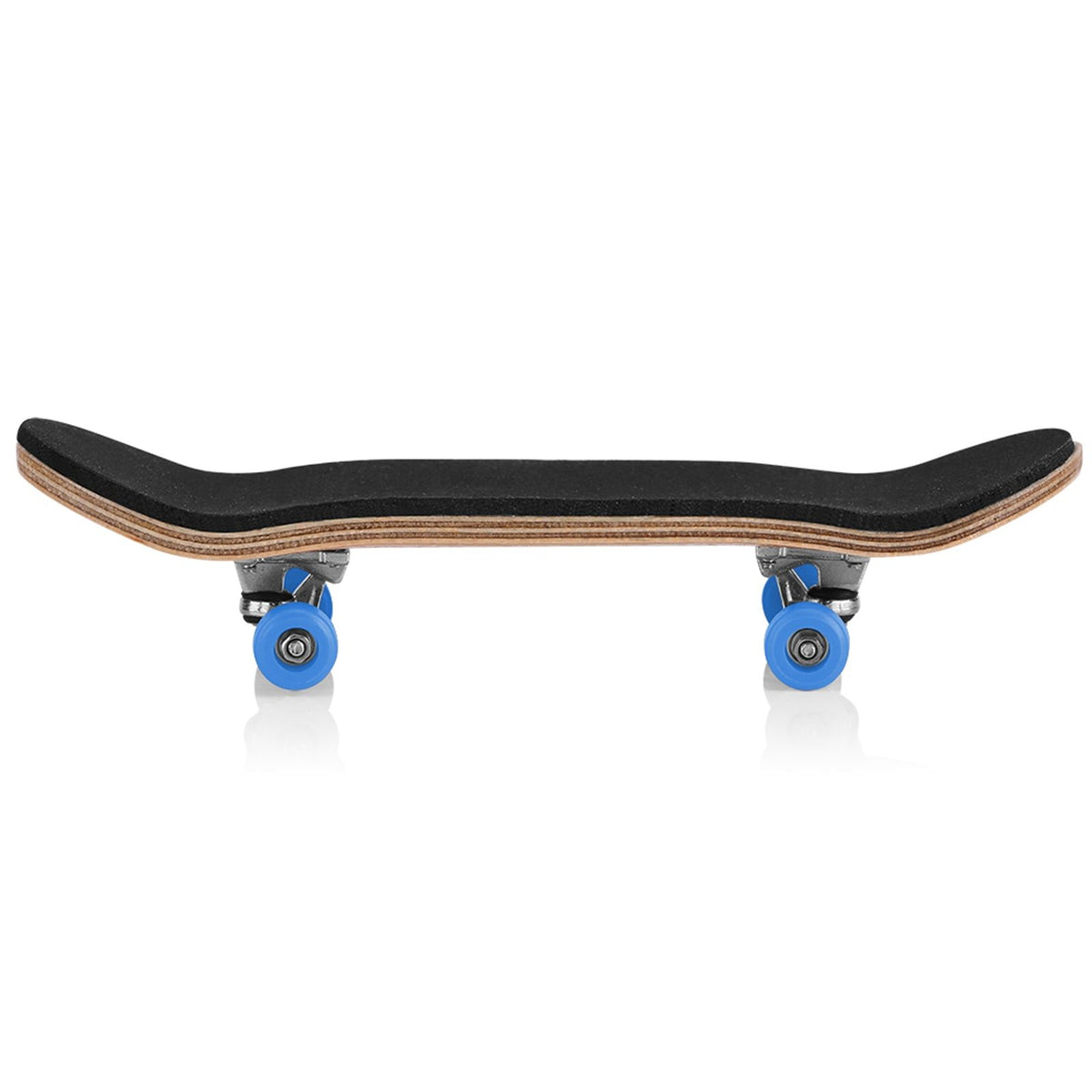 1Pc Maple Wooden Alloy Fingerboard Finger Skateboards With Box Reduce Pressure Gifts Dark Blue