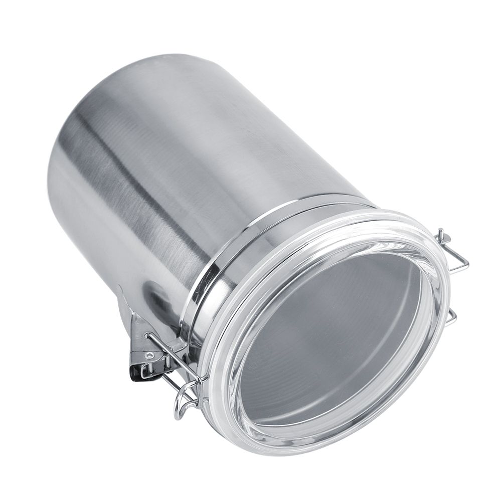 Stainless Steel Coffee Container Vacuum Sealed Storage Jar for Sugar Tea Bean(1800ml)