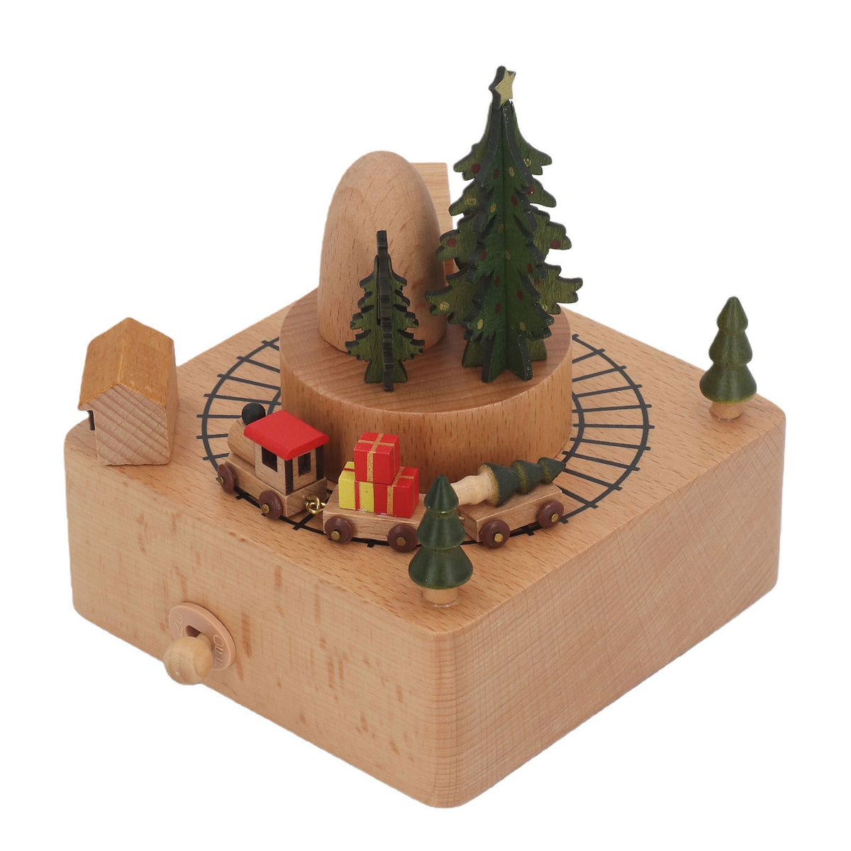 Wood Music Boxes Antique Engraved Wooden Musical Box Gifts for Birthday Christmas Valentine's Day