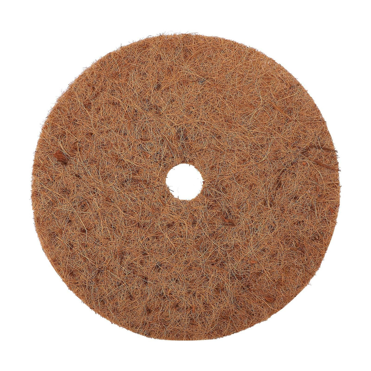 Coconut Fiber Mulch Ring 13.77 Inch Tree Protector Mat Plant Cover Ring for Nurseries Gardens Balconies Offices