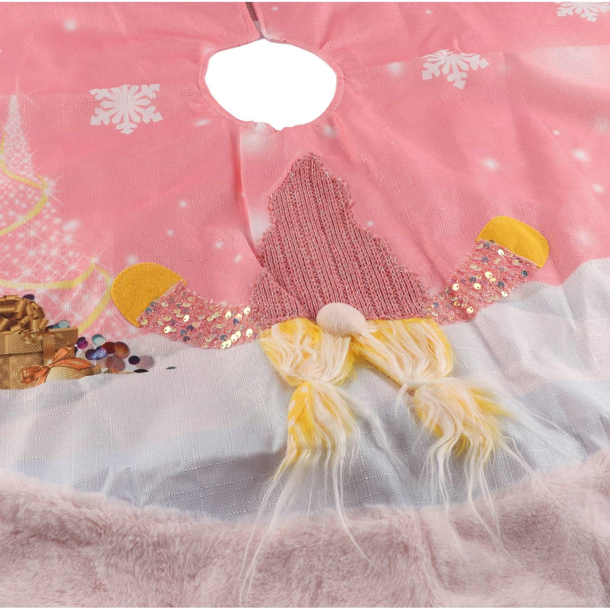 Christmas Tree Dress with Christmas Lights Pink Rudolph Tree Dress Home Hotel Decoration