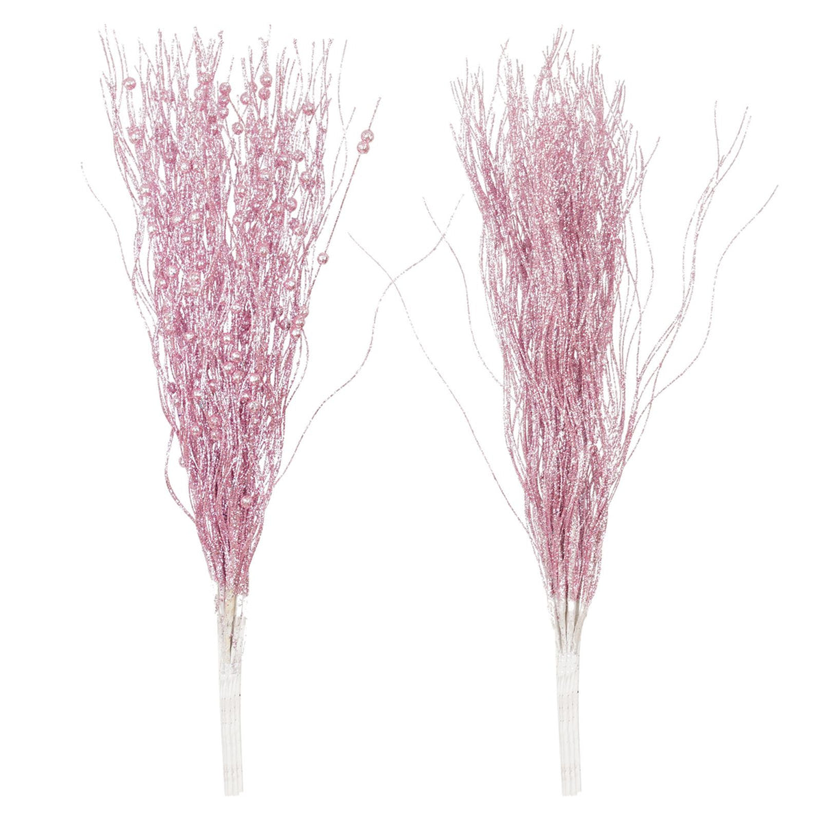 16 Pcs Pearl Stick Stems Bouquets Festival Tree Bead String for Wedding Party Decoration Pink