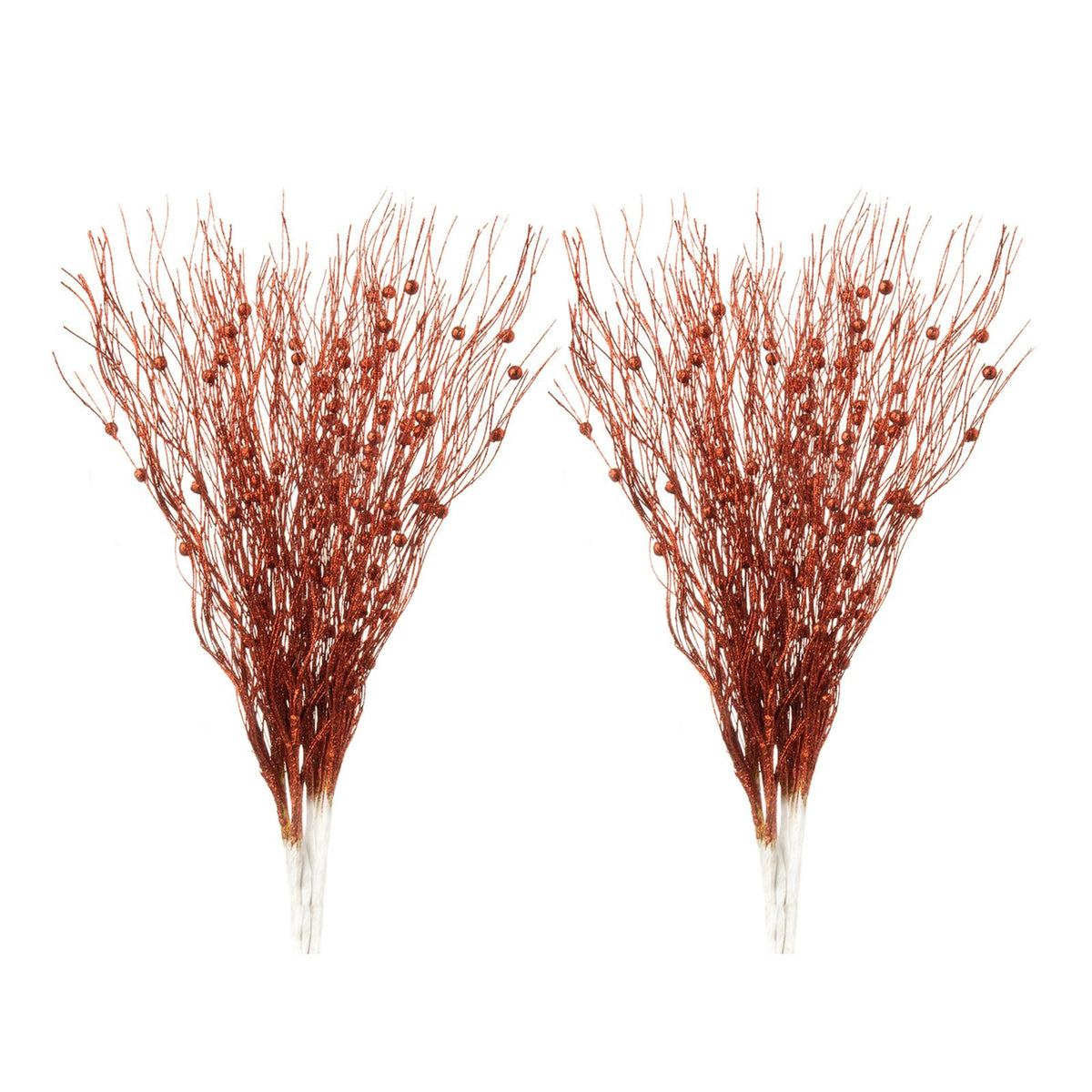 16 Pcs Pearl Stick Stems Bouquets Festival Tree Bead String for Wedding Party Decoration Red