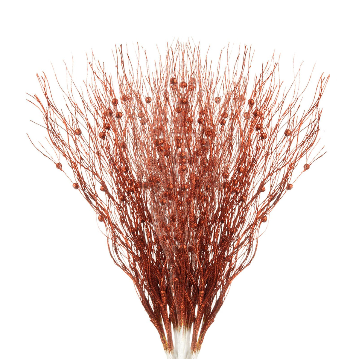 16 Pcs Pearl Stick Stems Bouquets Festival Tree Bead String for Wedding Party Decoration Red