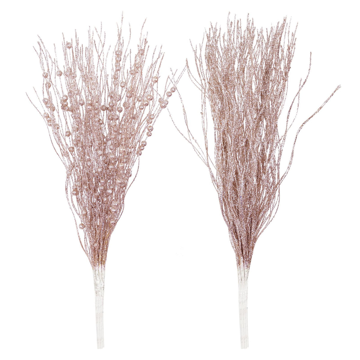16 Pcs Pearl Stick Stems Bouquets Festival Tree Bead String for Wedding Party Decoration Rose Gold
