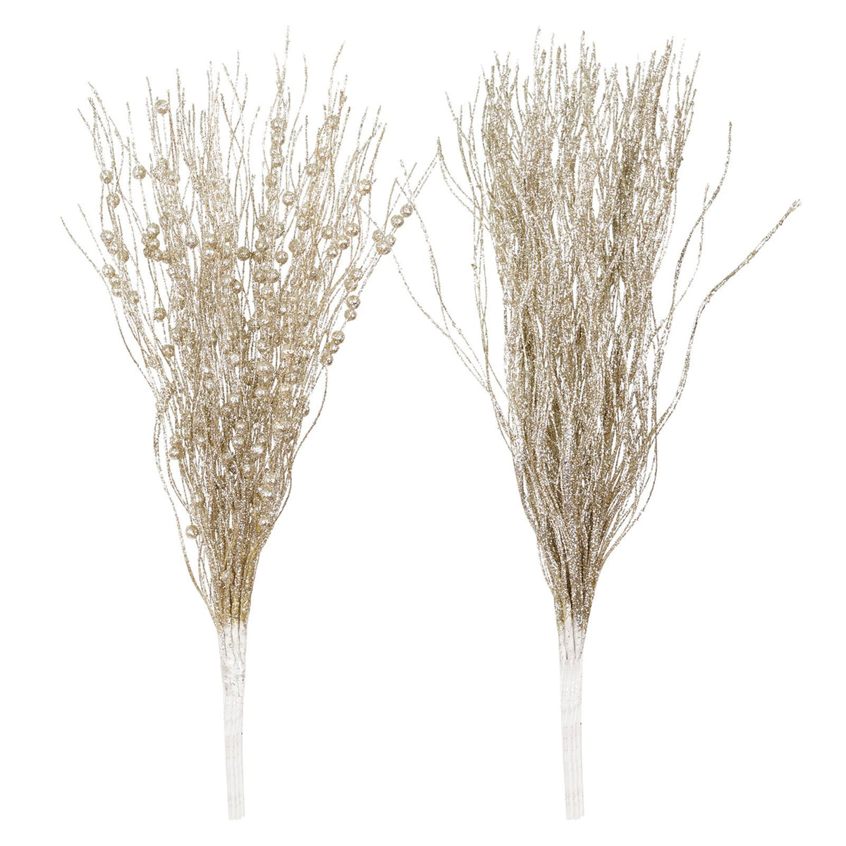 16 Pcs Pearl Stick Stems Bouquets Festival Tree Bead String for Wedding Party Decoration Champagne