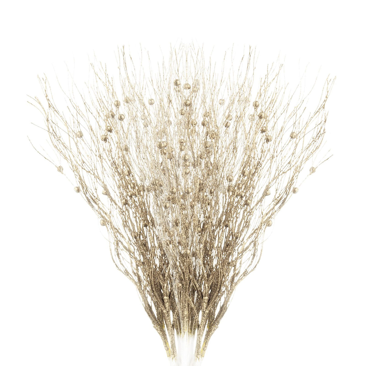 16 Pcs Pearl Stick Stems Bouquets Festival Tree Bead String for Wedding Party Decoration Champagne
