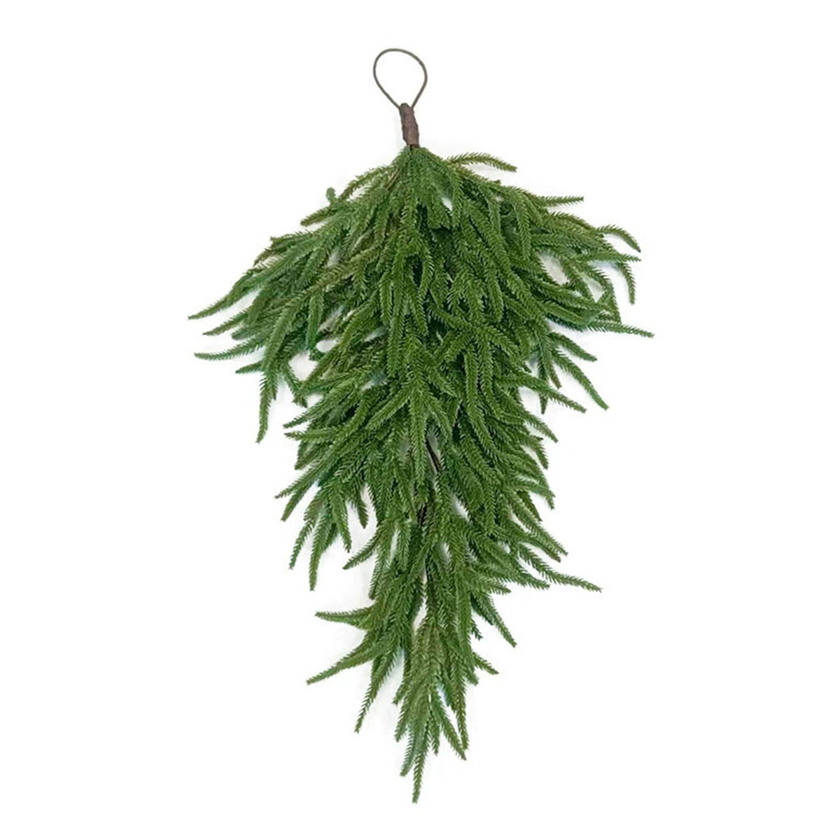 Upside Down Artificial Xmas Tree Faux Hanging Swag Ornament Decor Reusable Wall Lightweight for Home