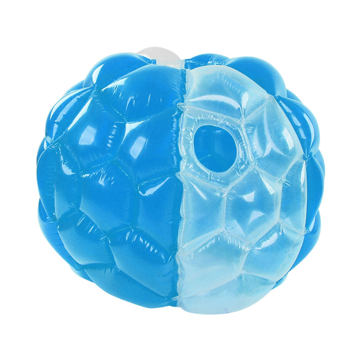 Inflatable Bumping Ball Foldable Portable Body Bubble Ball 90x75cm for Party Games Blue