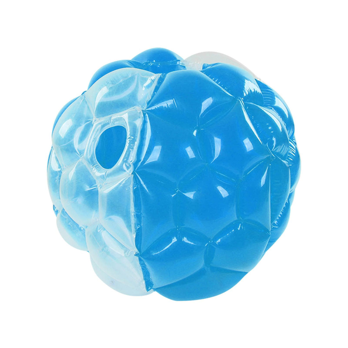 Inflatable Bumping Ball Foldable Portable Body Bubble Ball 90x75cm for Party Games Blue