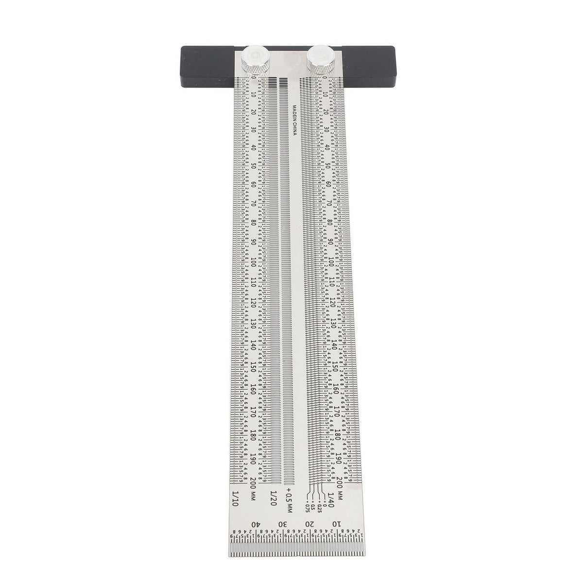 Ultra Accurate Marking T Ruler Stainless Steel Woodworking Scribing T Ruler High Accuracy Carpenter Mark T Ruler Measuring Tool 200mm