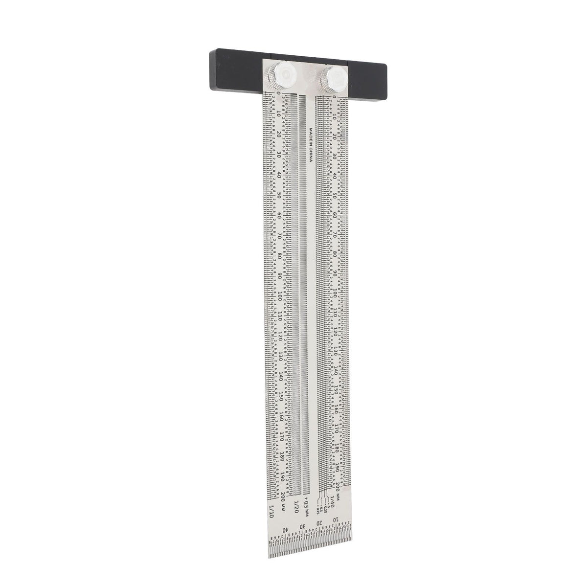 Ultra Accurate Marking T Ruler Stainless Steel Woodworking Scribing T Ruler High Accuracy Carpenter Mark T Ruler Measuring Tool 200mm