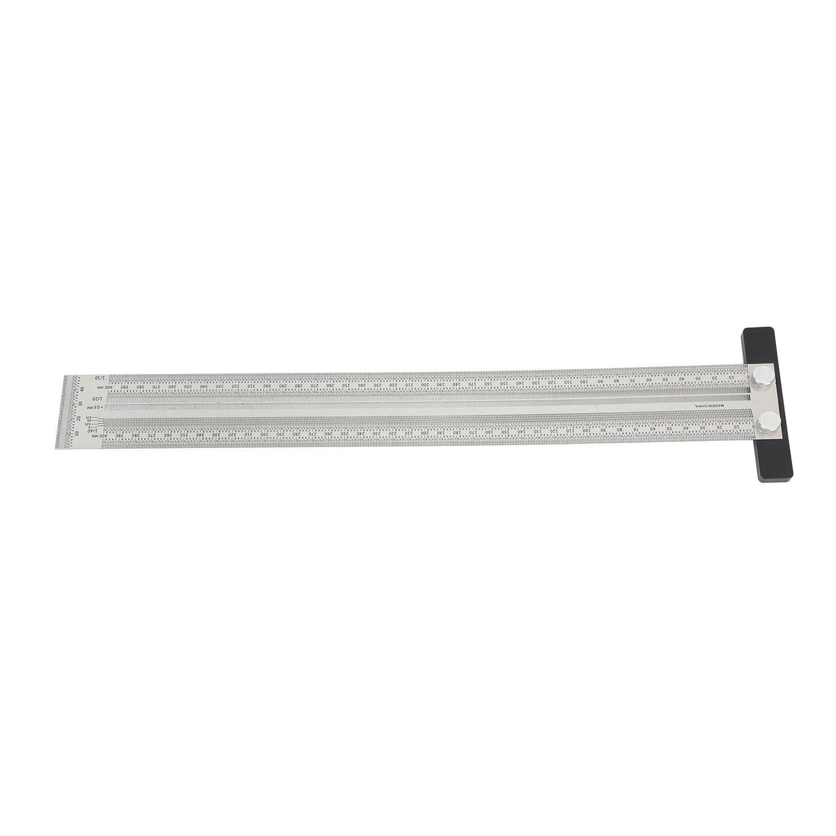 Ultra Accurate Marking T Ruler Stainless Steel Woodworking Scribing T Ruler High Accuracy Carpenter Mark T Ruler Measuring Tool 400mm