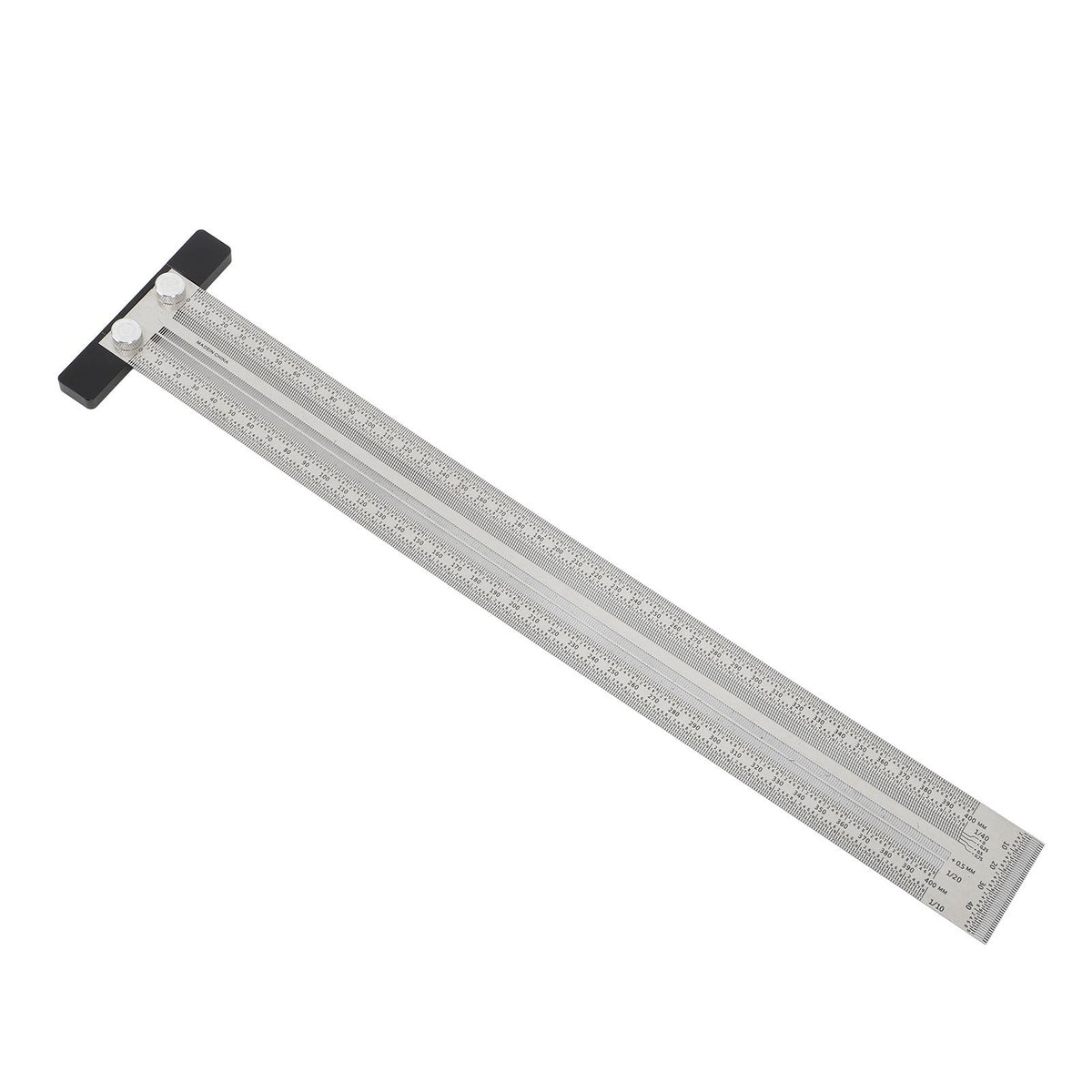 Ultra Accurate Marking T Ruler Stainless Steel Woodworking Scribing T Ruler High Accuracy Carpenter Mark T Ruler Measuring Tool 400mm
