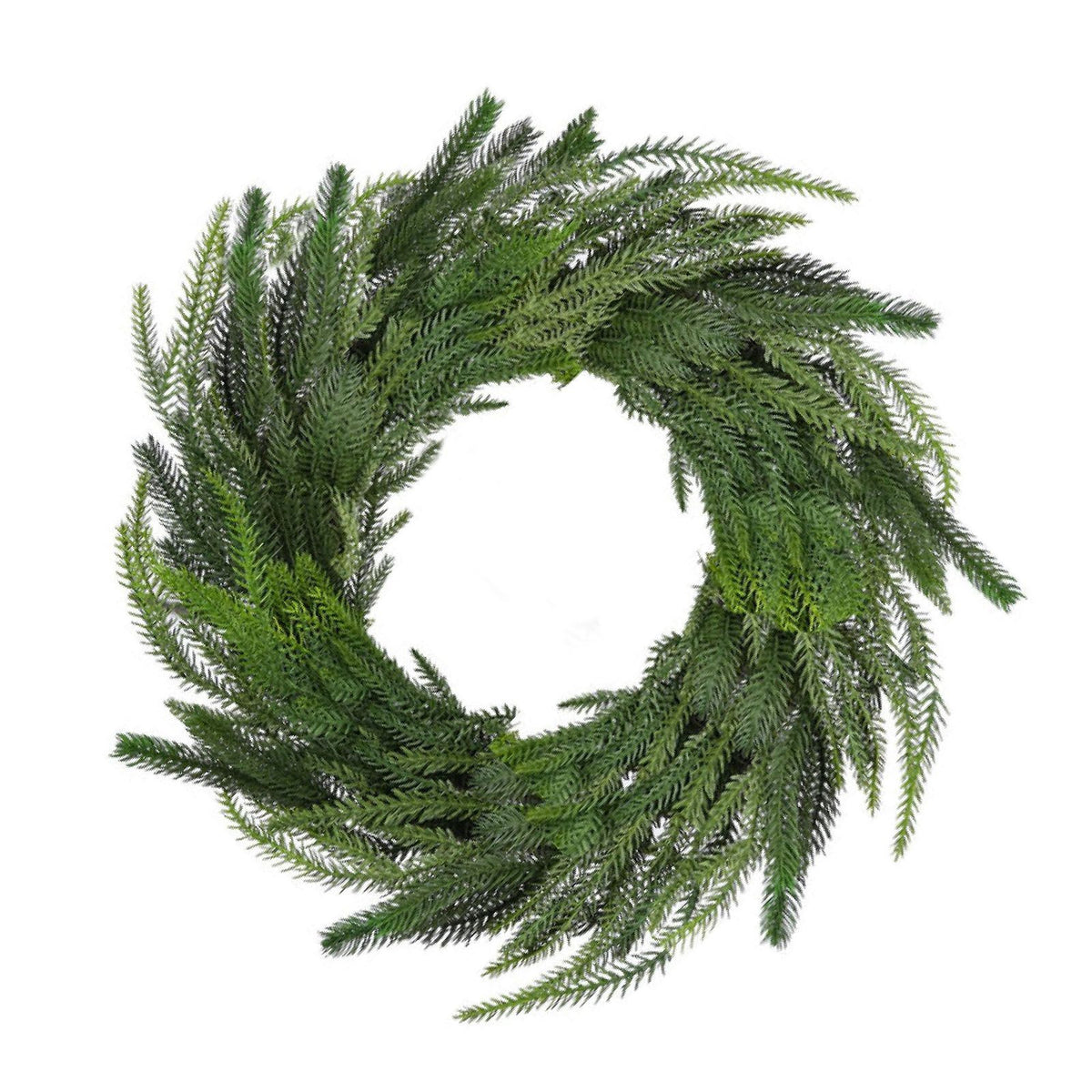 Artificial Pine Needle Rattan Xmas Decor Simulation Feel Soft Plastic Indoor Decoration 1.8m