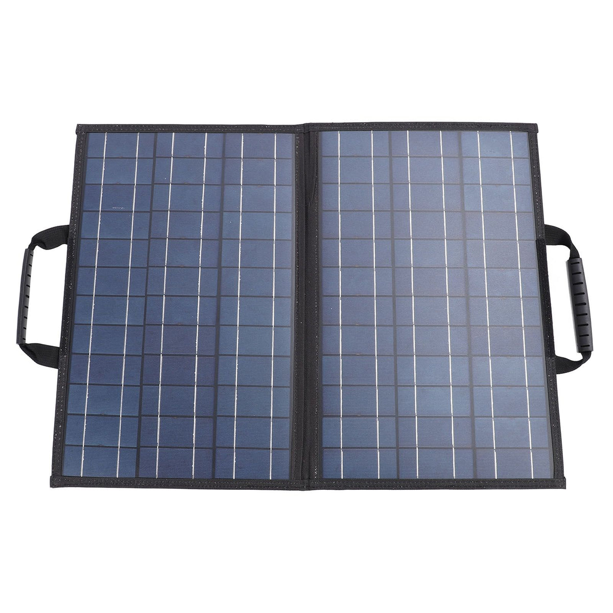 Solar Panel Kit with Angle Adjust Meter Polycrystalline Silicon 80W Foldable 2 USB 1 Type C 1 DC Port Portable Solar Charger for Phone Tablet Outdoor