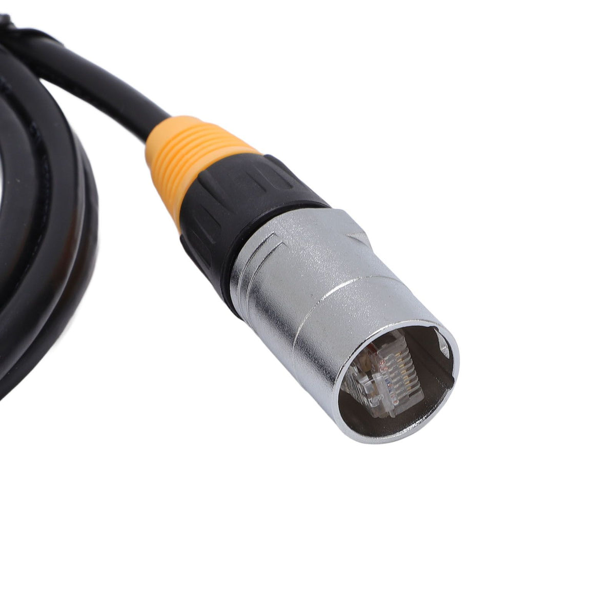 M12 RJ45 Ethernet Cable Water Resistant RJ45 to M12 5P Male Shielded Connector Cable Adapter for Industrial Automation 5m/16.4ft