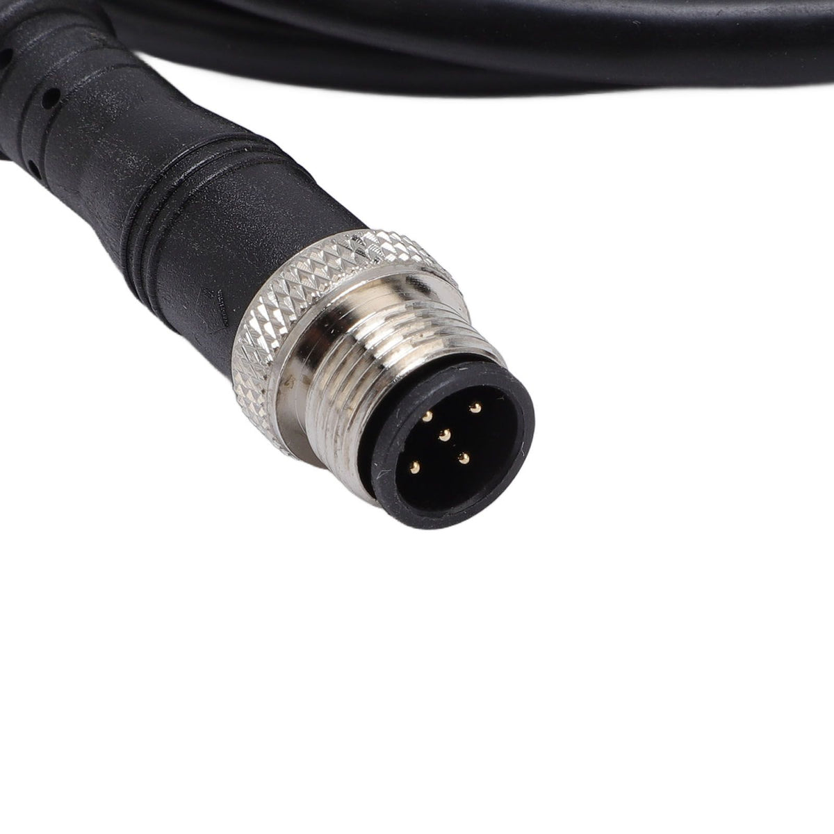 M12 RJ45 Ethernet Cable Water Resistant RJ45 to M12 5P Male Shielded Connector Cable Adapter for Industrial Automation 5m/16.4ft