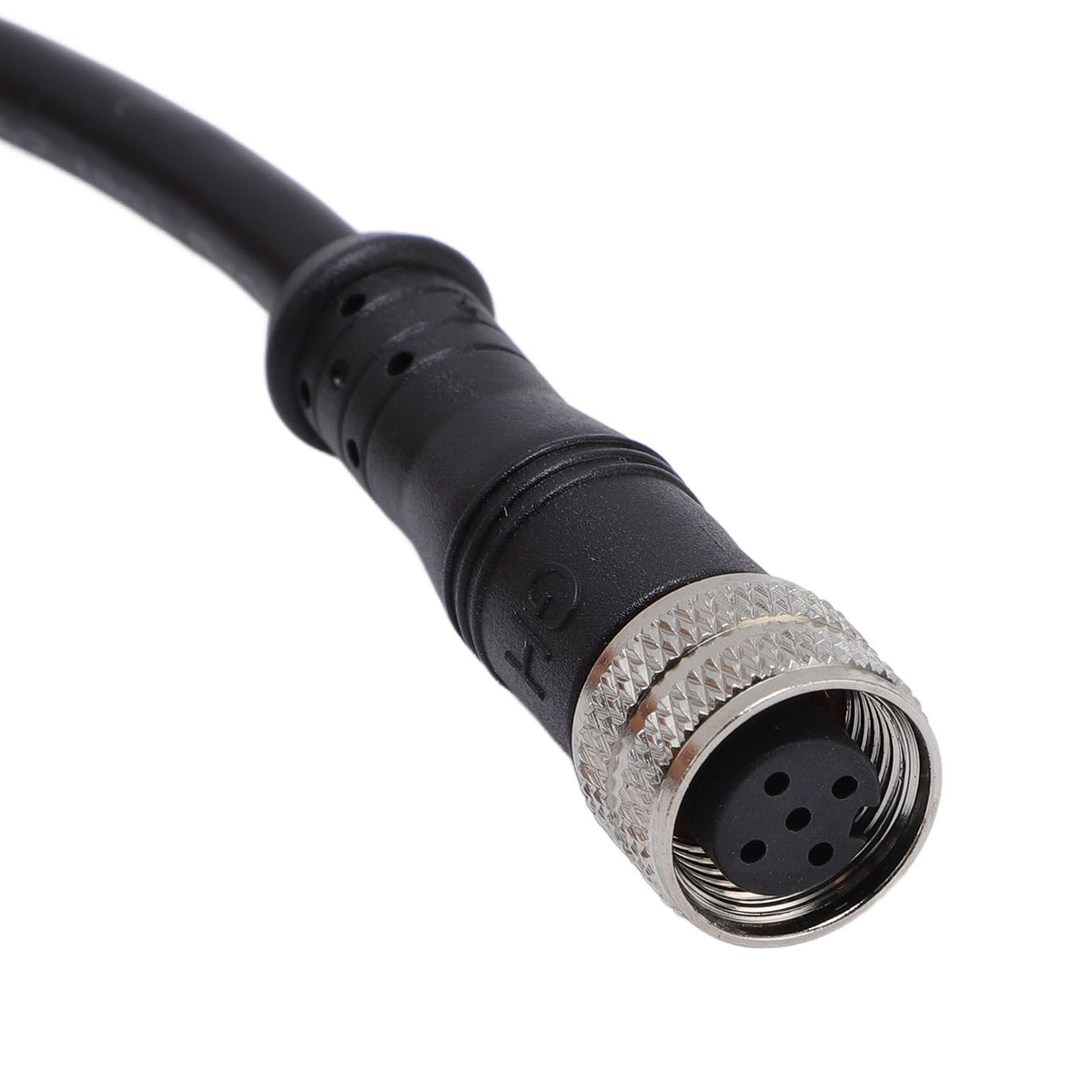 Ethernet Cable Water Resistant Indoor Outdoor LAN Shielded Ethernet LAN Cable Connector RJ45 to M12-5P Female 2m/6.56ft