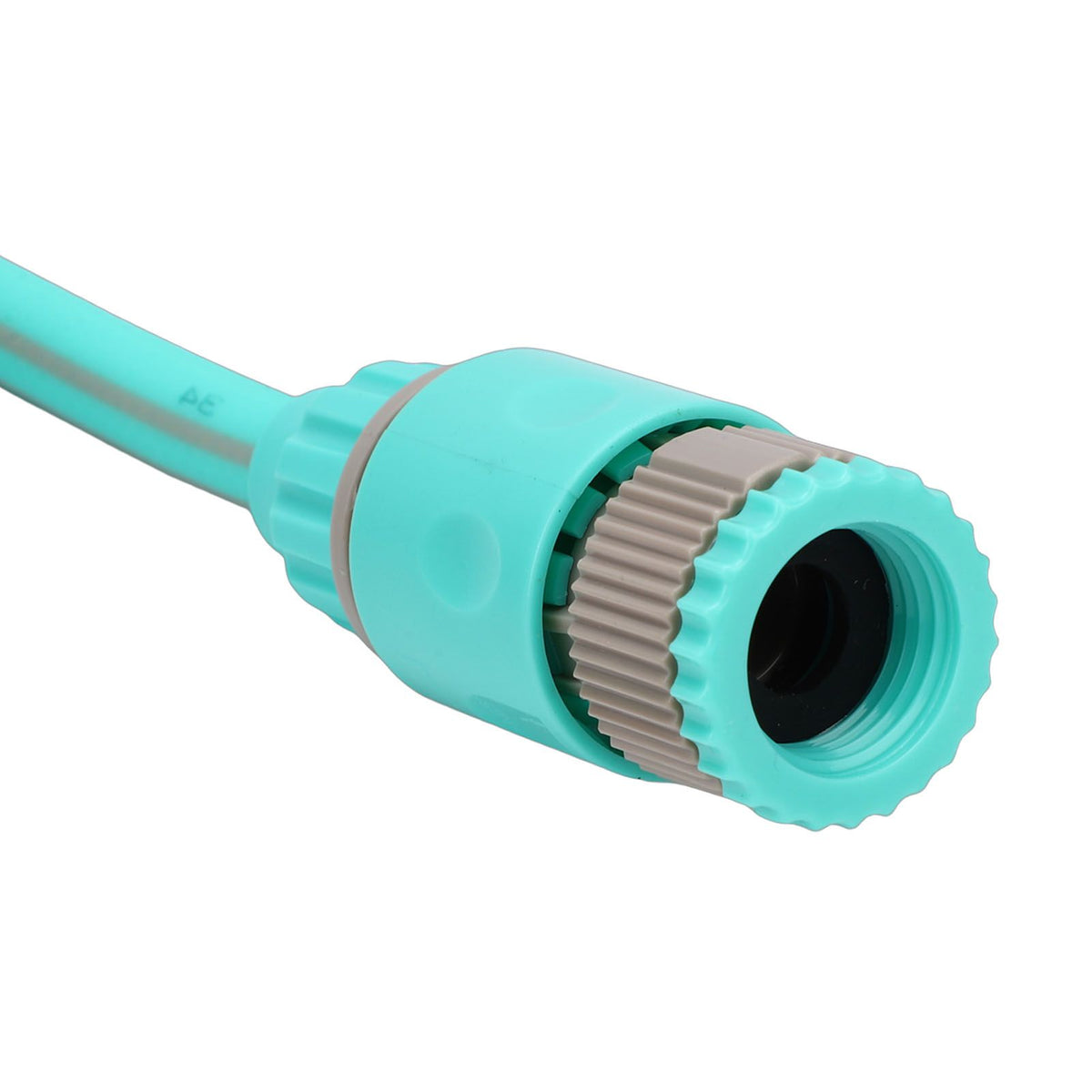 15M Portable Garden Hose Reel with Nozzle Handheld Water Hose Holder Reel for Outdoor Watering Green