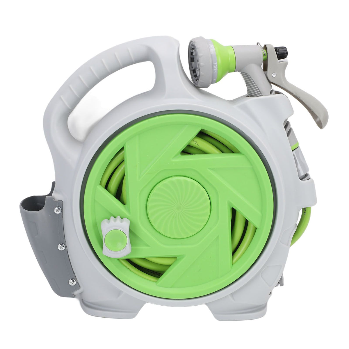 Portable Hose Reel with Spray Nozzle 45.9ft Water Hose Reel for Balcony Garden Watering
