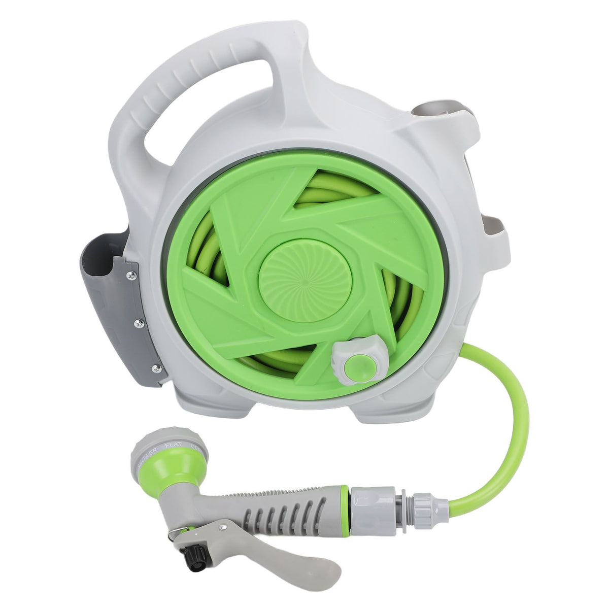 Portable Hose Reel with Spray Nozzle 45.9ft Water Hose Reel for Balcony Garden Watering