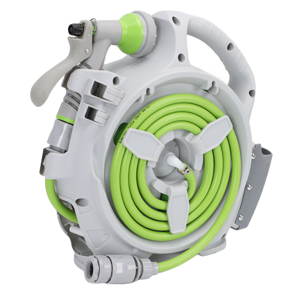 Portable Hose Reel with Spray Nozzle 45.9ft Water Hose Reel for Balcony Garden Watering