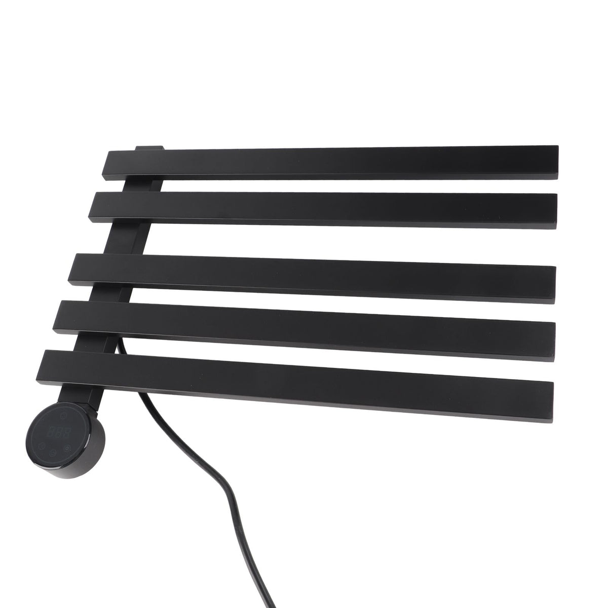 Heated Towel Rack Aluminum 5 Bars Smart Constant Temperature Towel Warmer Electric Towel Drying Rack for Bathroom Black AU Plug 220V
