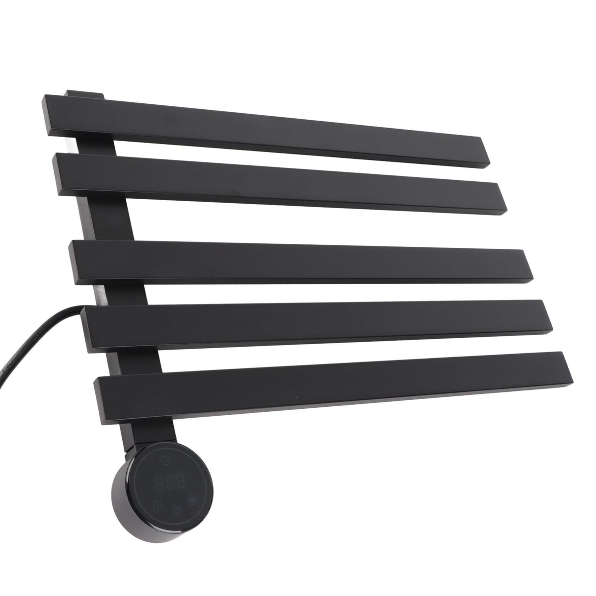 Heated Towel Rack Aluminum 5 Bars Smart Constant Temperature Towel Warmer Electric Towel Drying Rack for Bathroom Black AU Plug 220V