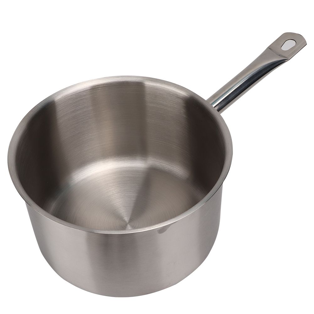 Stainless Steel Composite Bottom Cooking Pot Single Handle Saucepan with Lid Kitchen Cookware