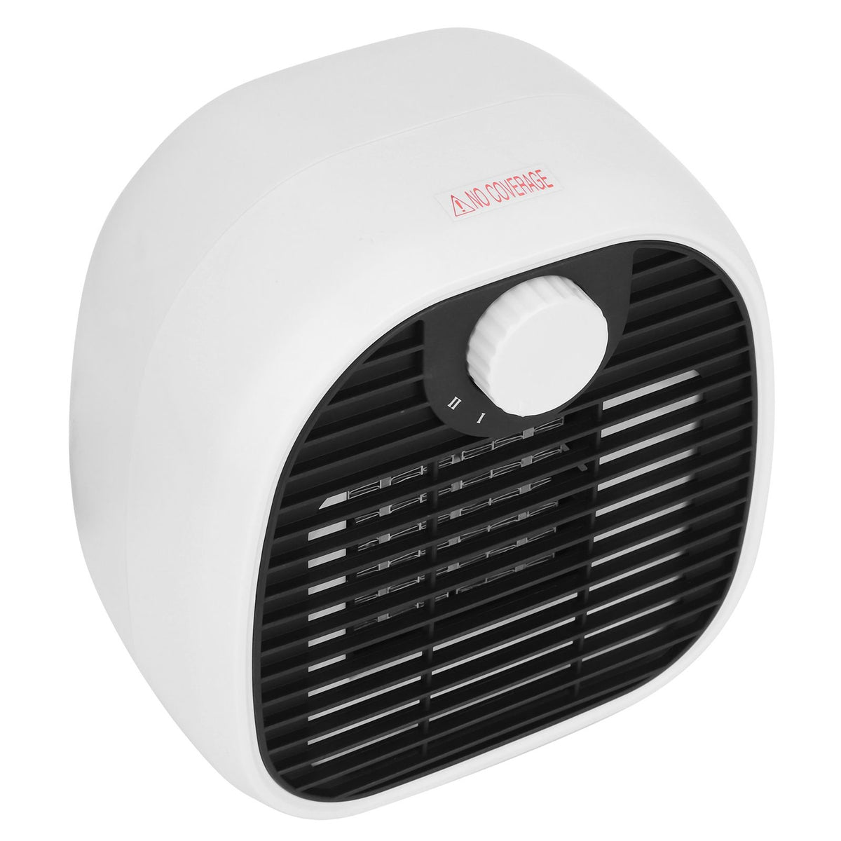 1000W Mini Desktop Electric Heater Warm Air Blower with 2 Level Adjustment for Home Office WhiteUS 110V