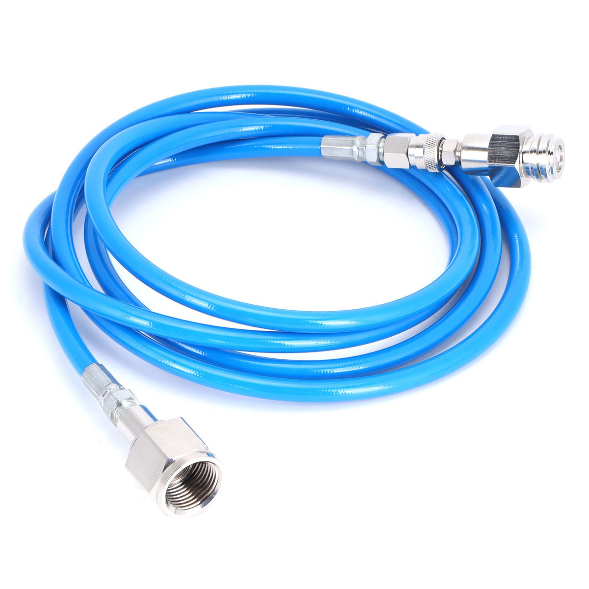 G5/8‑14 2.5m External Soda Hose Universal CO2 Gas Cylinder Refilling Adapter Connector KitBlue Hose