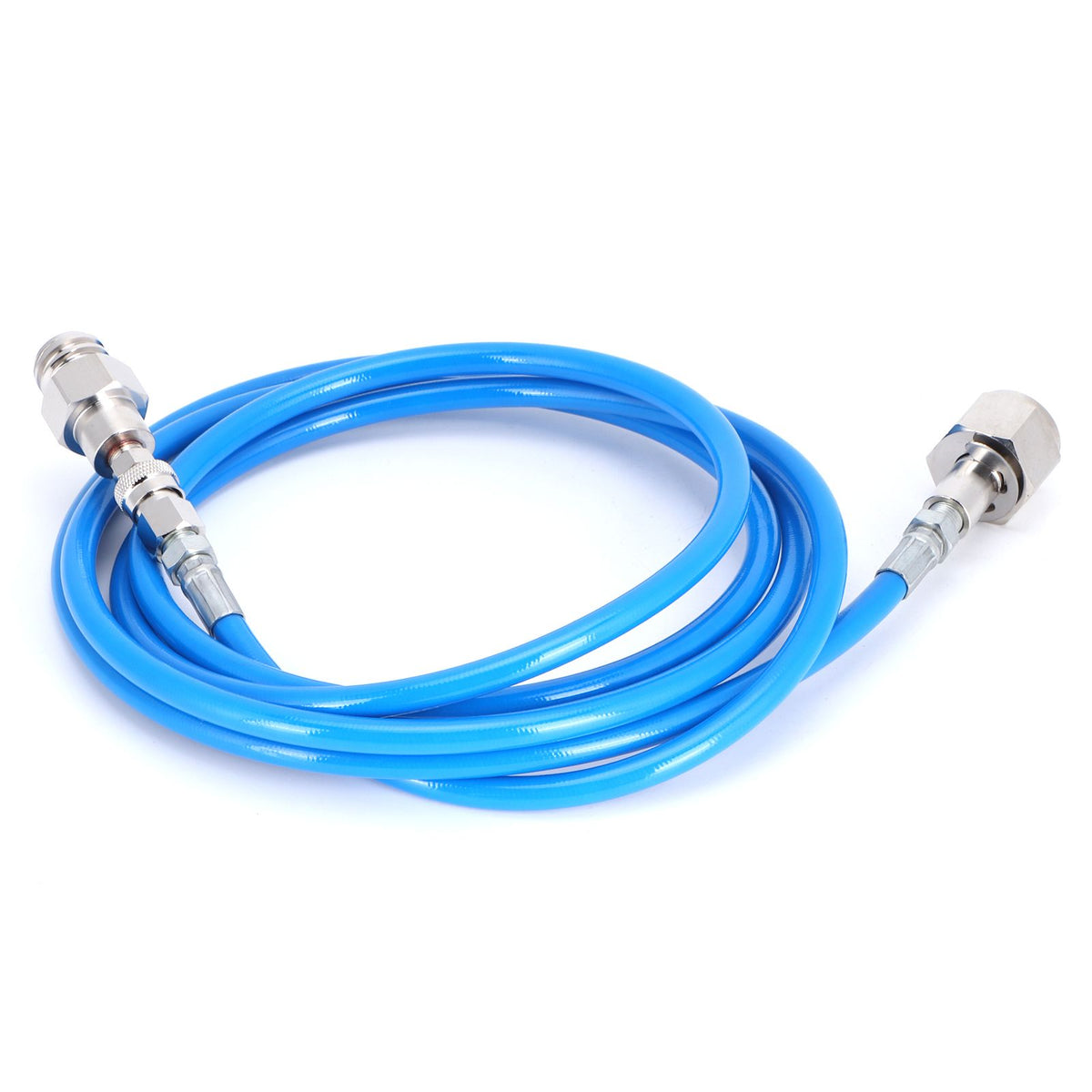 G5/8‑14 2.5m External Soda Hose Universal CO2 Gas Cylinder Refilling Adapter Connector KitBlue Hose