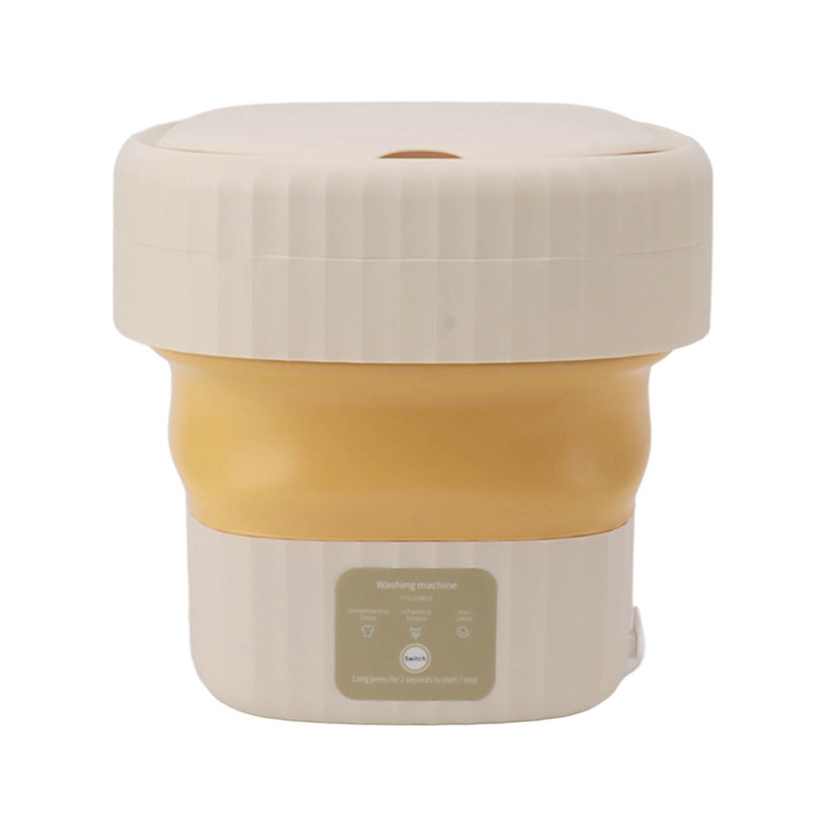 6L Small Washer Yellow Mini Washing Machine Foldable Portable Large Capacity Basket High Speed Motor Washing Machine for Underwear