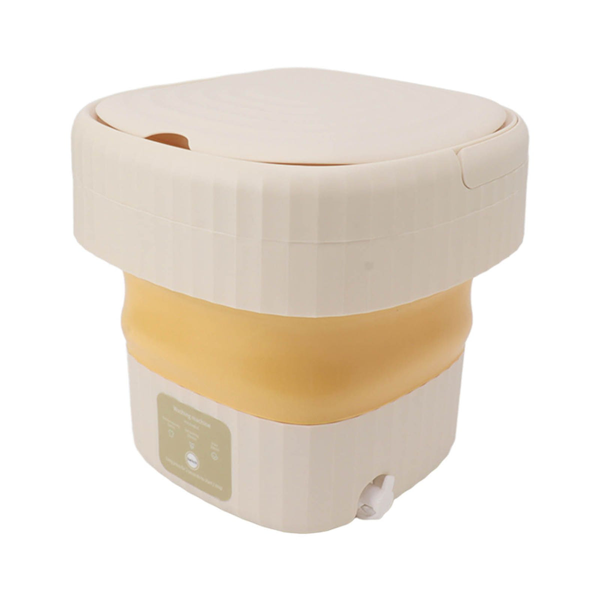 6L Small Washer Yellow Mini Washing Machine Foldable Portable Large Capacity Basket High Speed Motor Washing Machine for Underwear