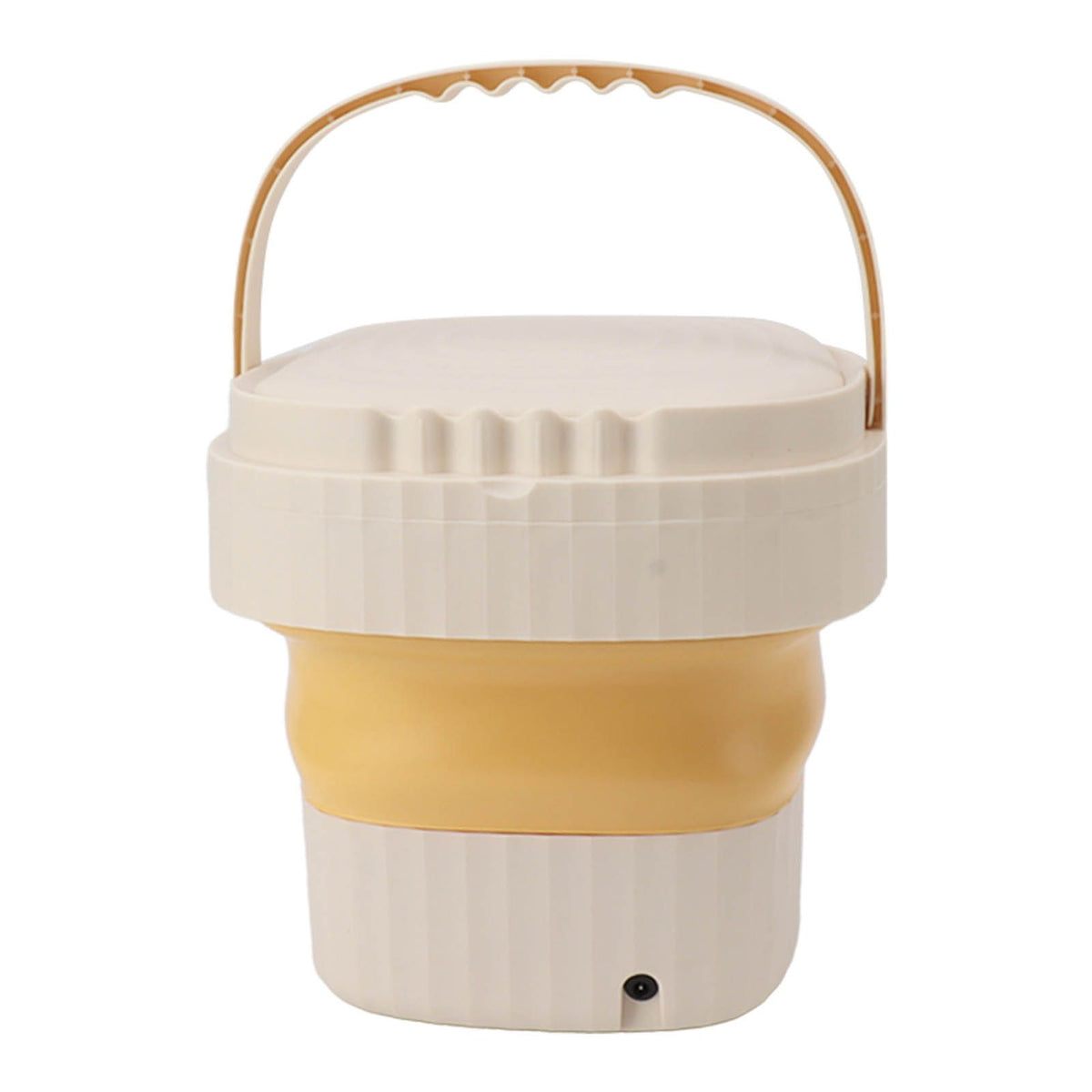 6L Small Washer Yellow Mini Washing Machine Foldable Portable Large Capacity Basket High Speed Motor Washing Machine for Underwear