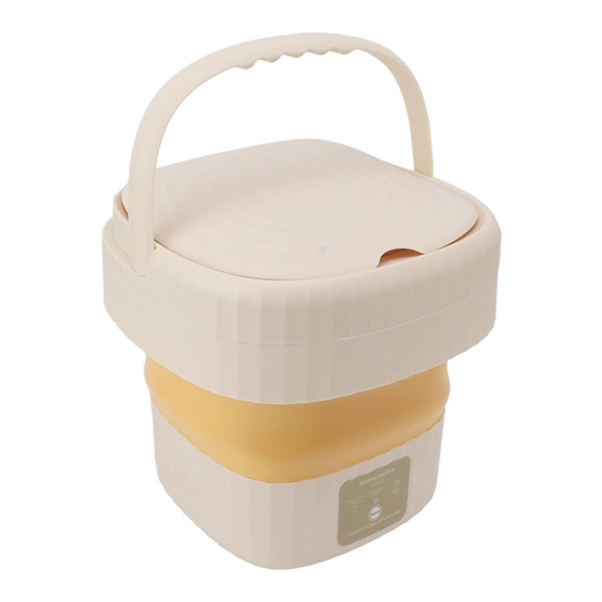 6L Small Washer Yellow Mini Washing Machine Foldable Portable Large Capacity Basket High Speed Motor Washing Machine for Underwear