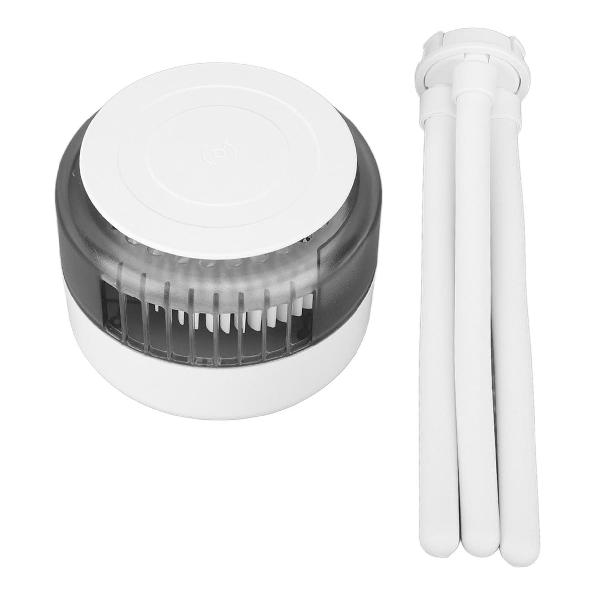 White USB Charging Summer Fan 360 Degree Rotating Mini Clip Fan with Bendable Tripod Suitable for Stroller Crib