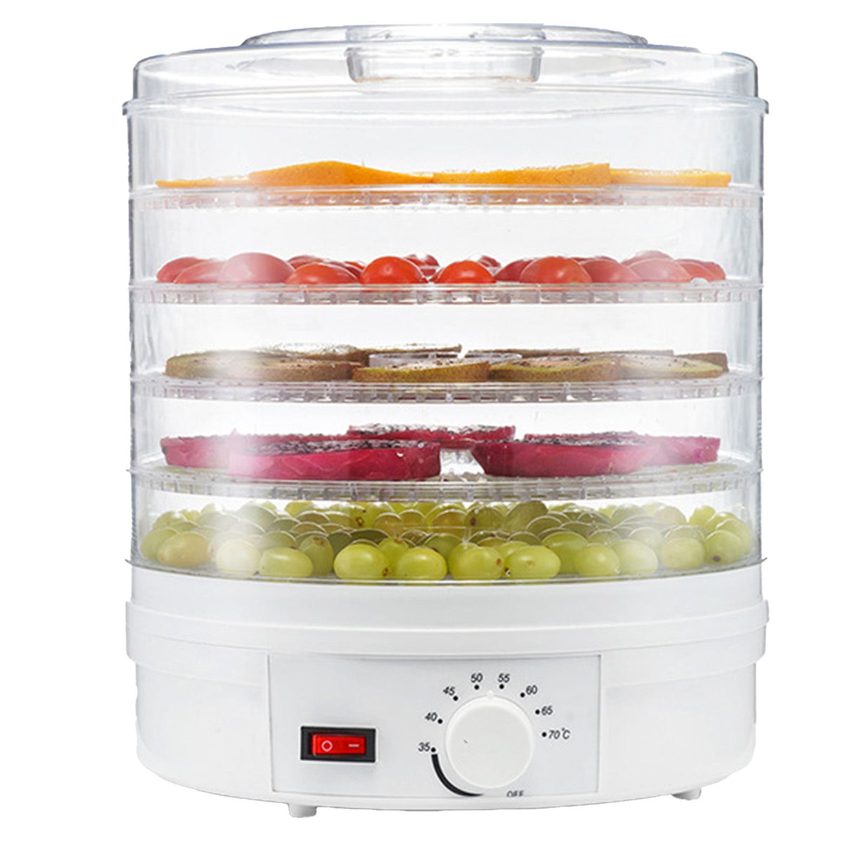 Food Dehydrator Machine Food Dehydrator for Jerky Small Dehydrated Dryer Machine for Fruits Veggies Transparent