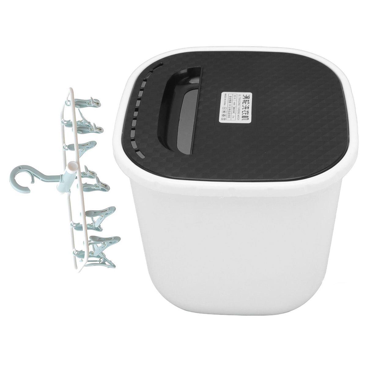 Portable Washing Machine USB Powered Mini Turbo Washing Machine with Clothes Drying Rack 6L Capacity 30 Minutes Auto Power Off Blue