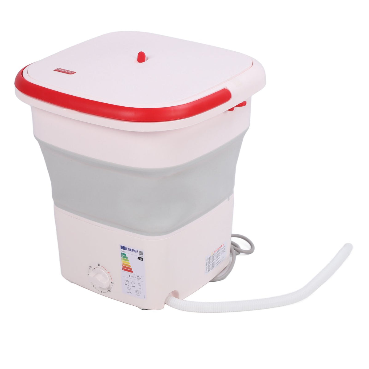 16L Folding Washing Machine Mini Portable Collapsible Underwear Bucket Washer for Household Dormitory Travel