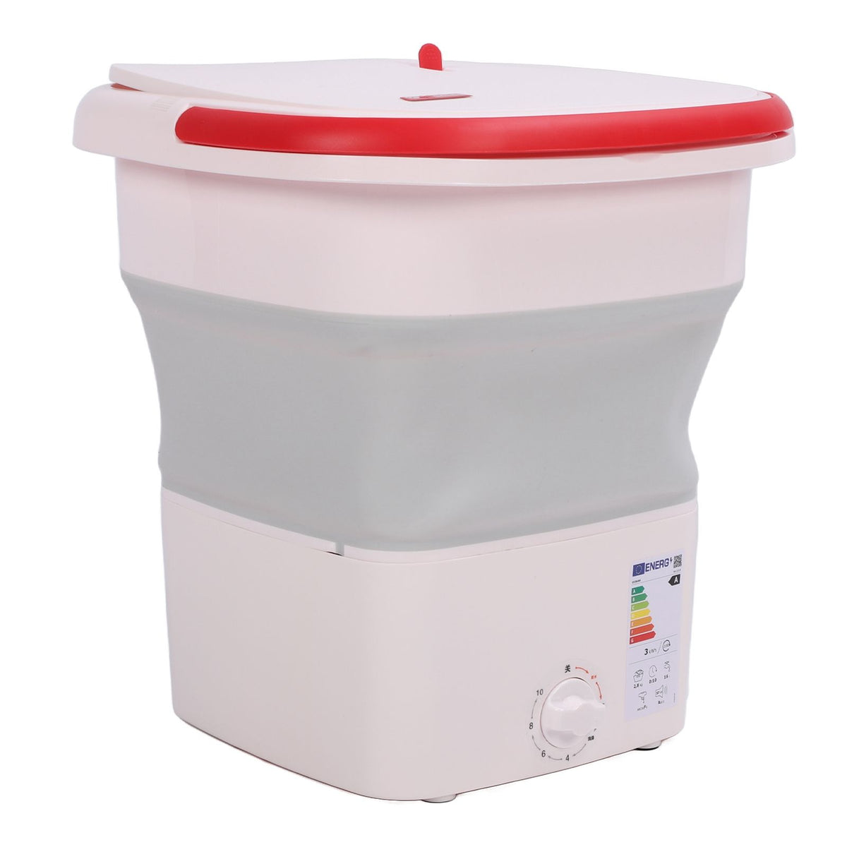 16L Folding Washing Machine Mini Portable Collapsible Underwear Bucket Washer for Household Dormitory Travel