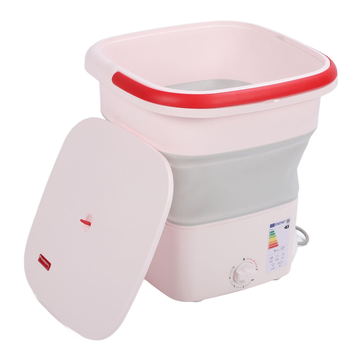 16L Folding Washing Machine Mini Portable Collapsible Underwear Bucket Washer for Household Dormitory Travel