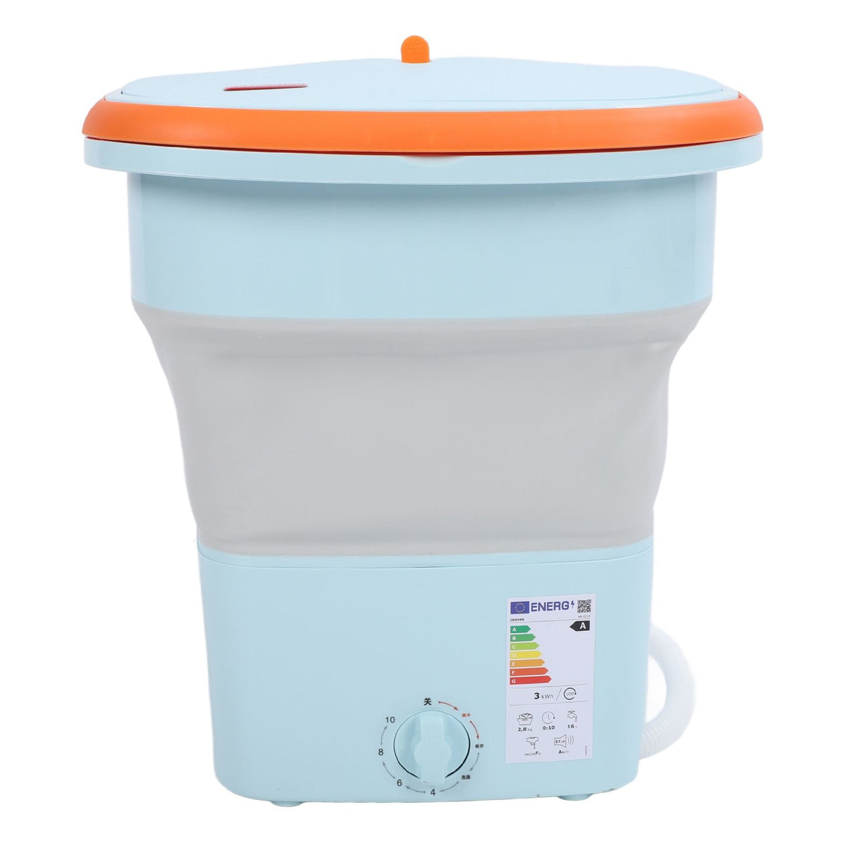 16L Folding Washing Machine Mini Portable Collapsible Underwear Bucket Washer for Household Dormitory Travel