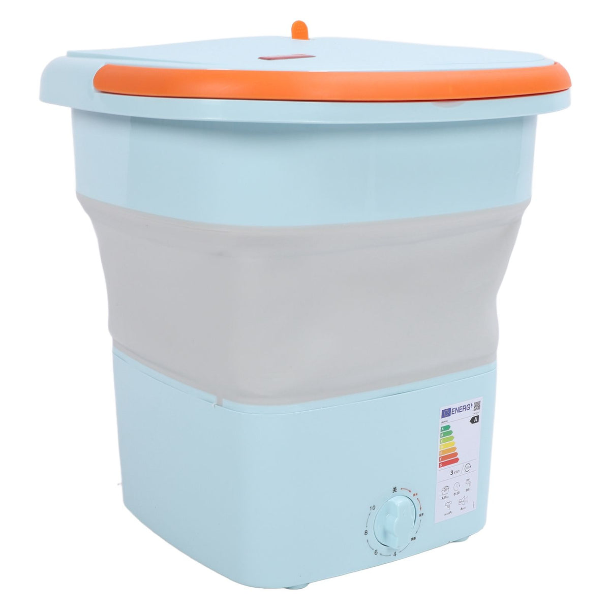16L Folding Washing Machine Mini Portable Collapsible Underwear Bucket Washer for Household Dormitory Travel