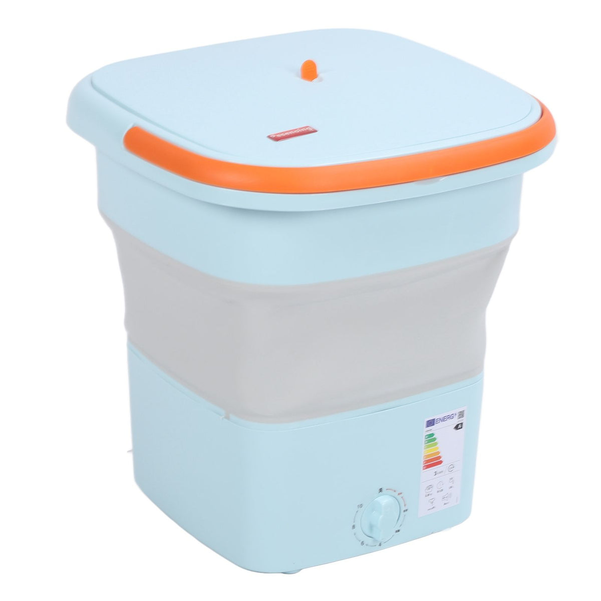 16L Folding Washing Machine Mini Portable Collapsible Underwear Bucket Washer for Household Dormitory Travel