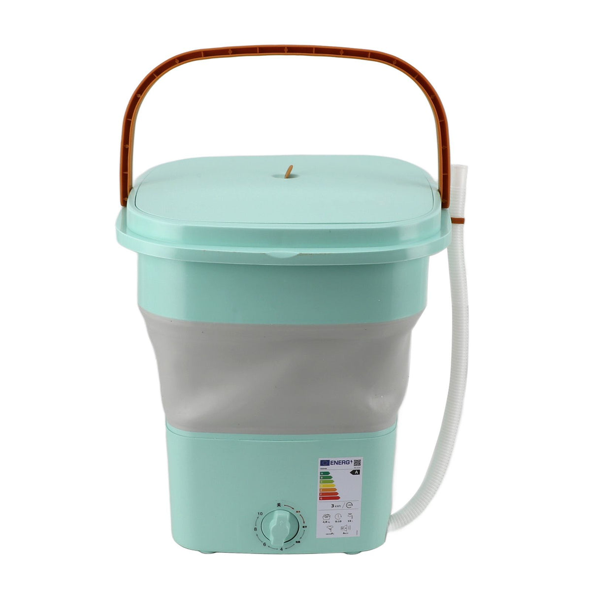 Portable Washing Machine Multifunction Full Automatic High Efficiency Foldable Washing Machine for Home Travel Apartment Dormitory Hotel 11.5L Green AU Plug 220V