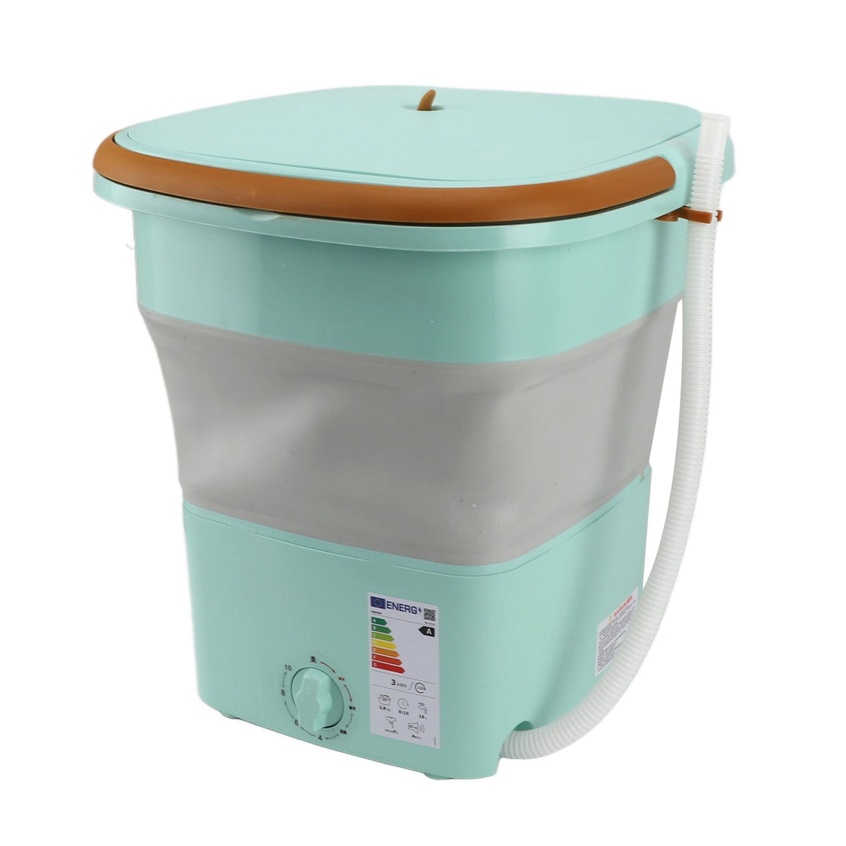 Portable Washing Machine Multifunction Full Automatic High Efficiency Foldable Washing Machine for Home Travel Apartment Dormitory Hotel 11.5L Green AU Plug 220V