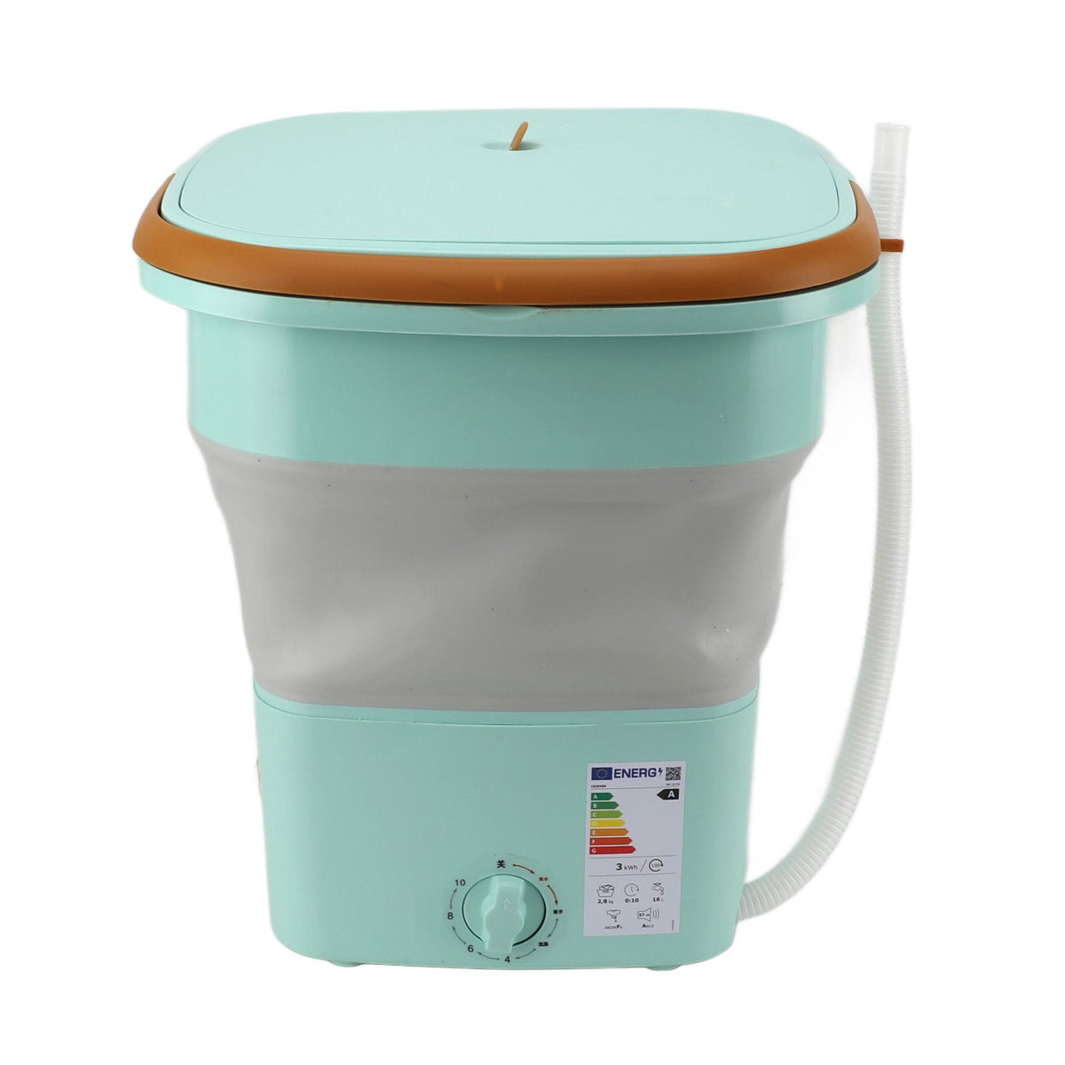 Portable Washing Machine Multifunction Full Automatic High Efficiency Foldable Washing Machine for Home Travel Apartment Dormitory Hotel 11.5L Green AU Plug 220V