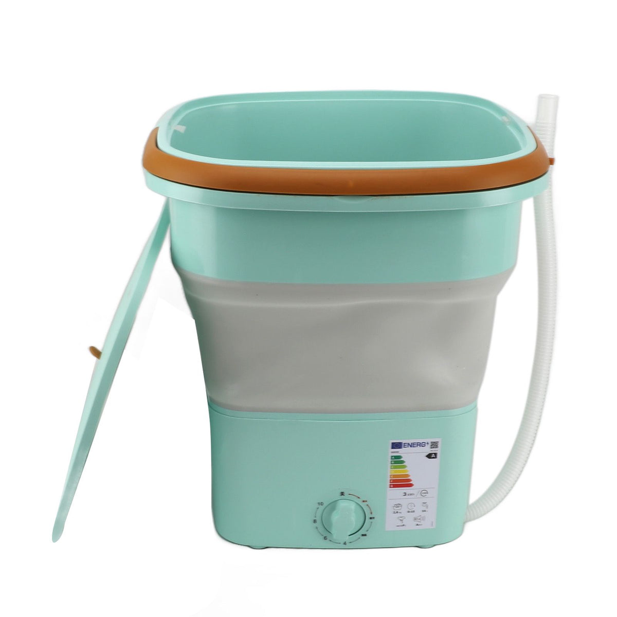 Portable Washing Machine Multifunction Full Automatic High Efficiency Foldable Washing Machine for Home Travel Apartment Dormitory Hotel 11.5L Green AU Plug 220V